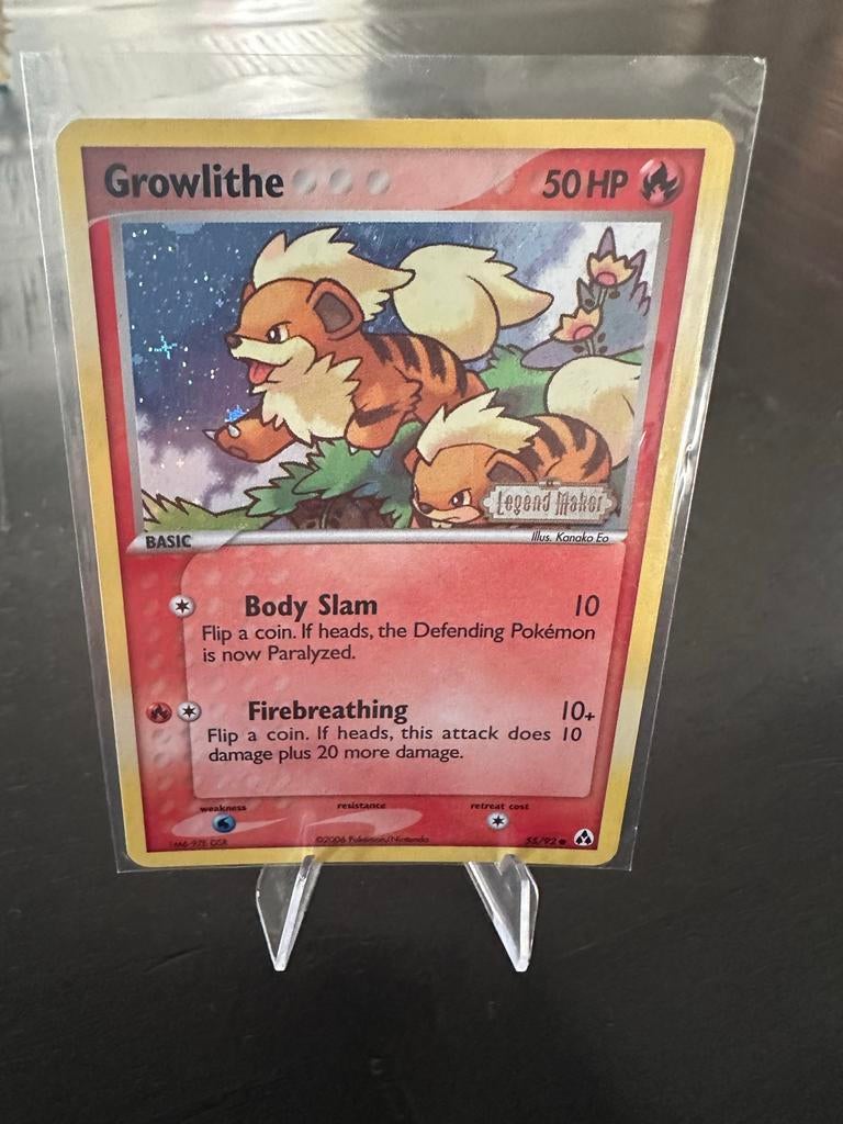Growlithe Legend Maker stamp, Ophalen of Verzenden, Gebruikt, Losse kaart, Foil