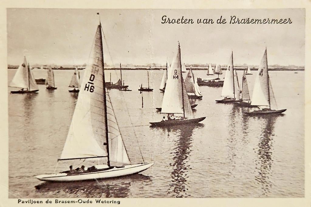 Oude Wetering Roelofarendsveen - Braassemermeer, Verzenden, 1940 tot 1960, Gelopen, Zuid-Holland