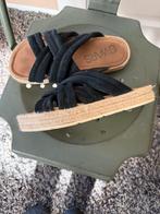 DWRS Slippers Zwart/Beige  - Maat 39, Slippers, Zwart, Ophalen of Verzenden, Zo goed als nieuw