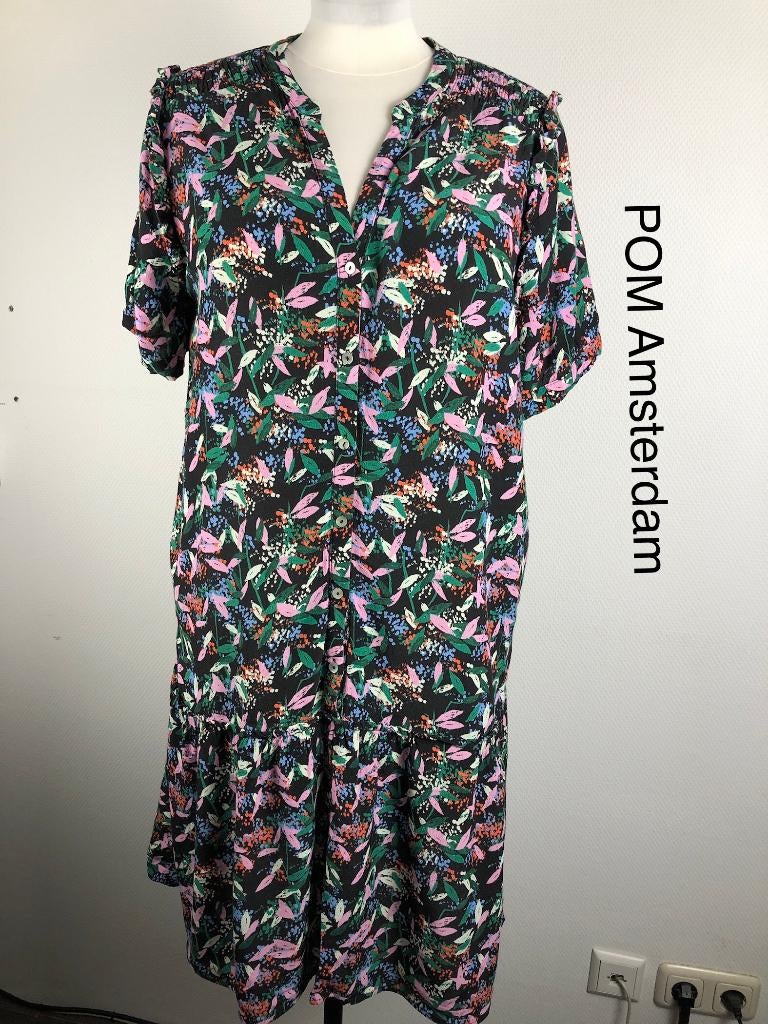 POM Amsterdam Jurk  (mt: 44) 19,6/8144, POM Amsterdam, Blauw, POM Amsterdam, Maat 42/44 (L)