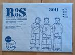 Naaipatroon Roos 3011 shirts, sweater, broeken maat 74-104, Ophalen of Verzenden, Zo goed als nieuw, Kind, Roos