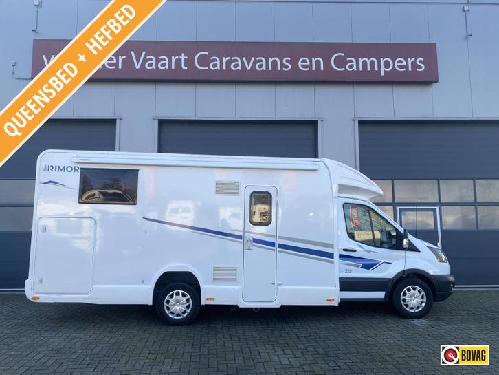 Rimor Evo 66 Plus Face to Face Qeensbed Hefbed 1e Eigenaar, Caravans en Kamperen, Campers, Bedrijf, tot en met 5, Half-integraal