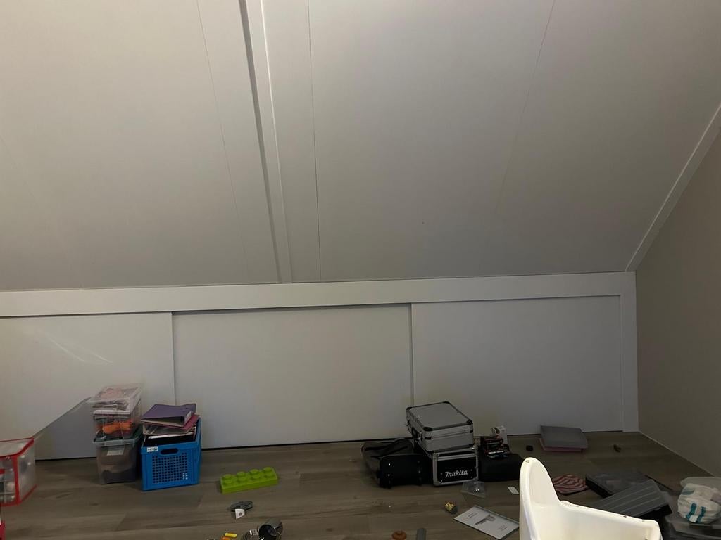 Schuifdeuren kastdeuren kastdeursysteem wit voor knieschot, Huis en Inrichting, Kasten | Kledingkasten, Ophalen of Verzenden