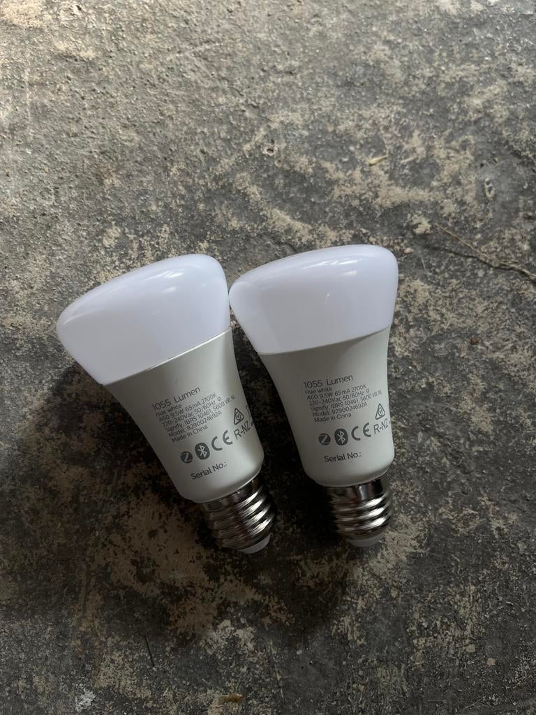 2 philips hue lampen, Huis en Inrichting, Lampen | Losse lampen, Led-lamp, Minder dan 30 watt, Zo goed als nieuw, E27 (groot)