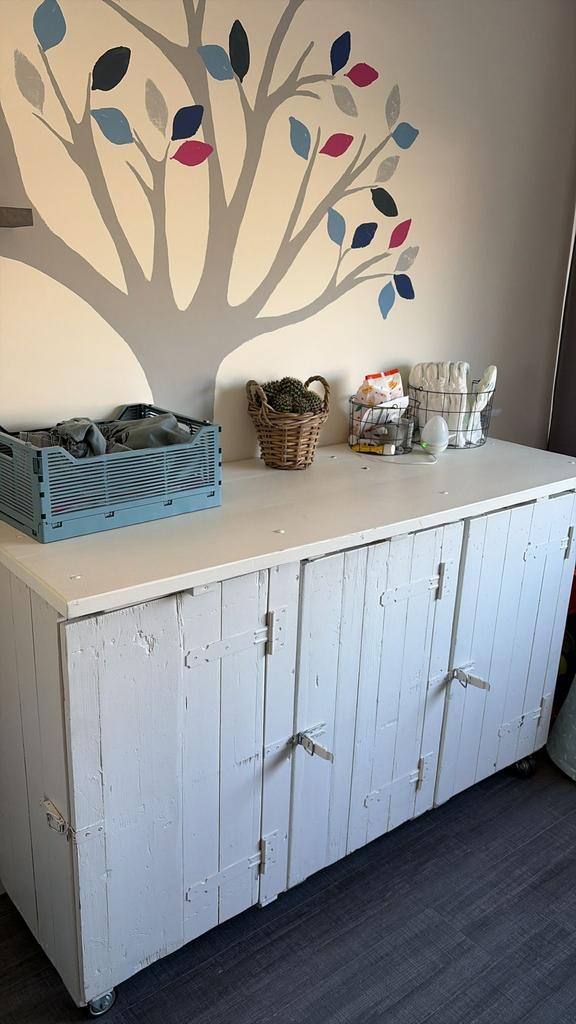 Unieke kast of commode van legerkisten, Ophalen, 50 tot 70 cm, 100 cm of meer, 90 tot 105 cm