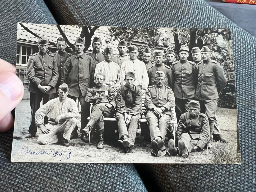 Nederlands mobilisatie foto groep Ede Bennekom #2, Ophalen of Verzenden, Nederland, Embleem of Badge