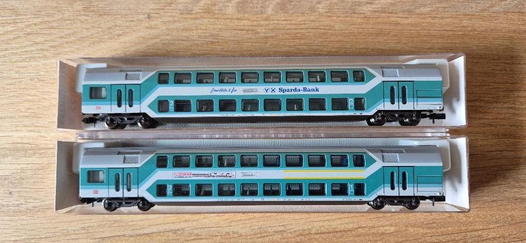 Fleischmann dubbeldekker rijtuig, Hobby en Vrije tijd, Modeltreinen | N-Spoor, Gelijkstroom, Fleischmann, Wagon, Ophalen of Verzenden