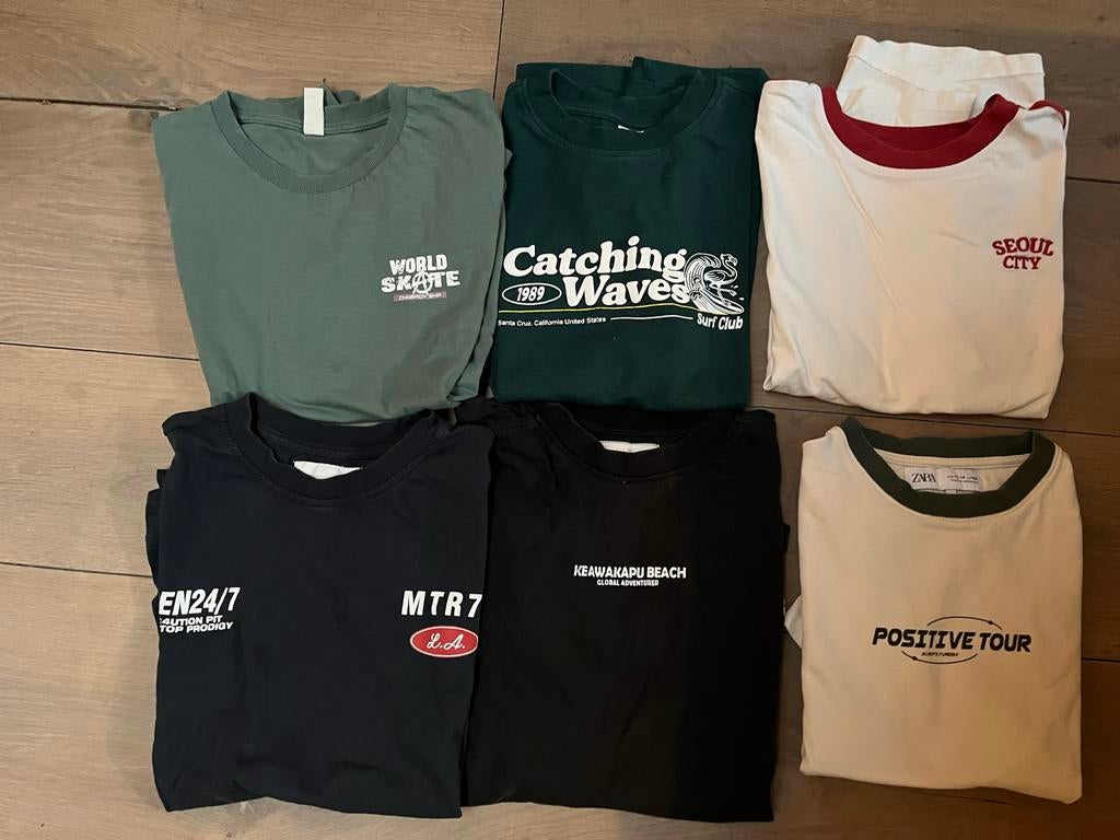 Jongens zara T-shirt pakket164- - Diverse kleuren en prints, Kinderen en Baby's, Kinderkleding | Maat 164, Ophalen of Verzenden