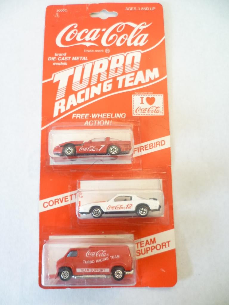 Corgi 1979 Coca Cola Racing Team Corvette Firebird bus, Hobby en Vrije tijd, Modelauto's | Overige schalen, Ophalen of Verzenden