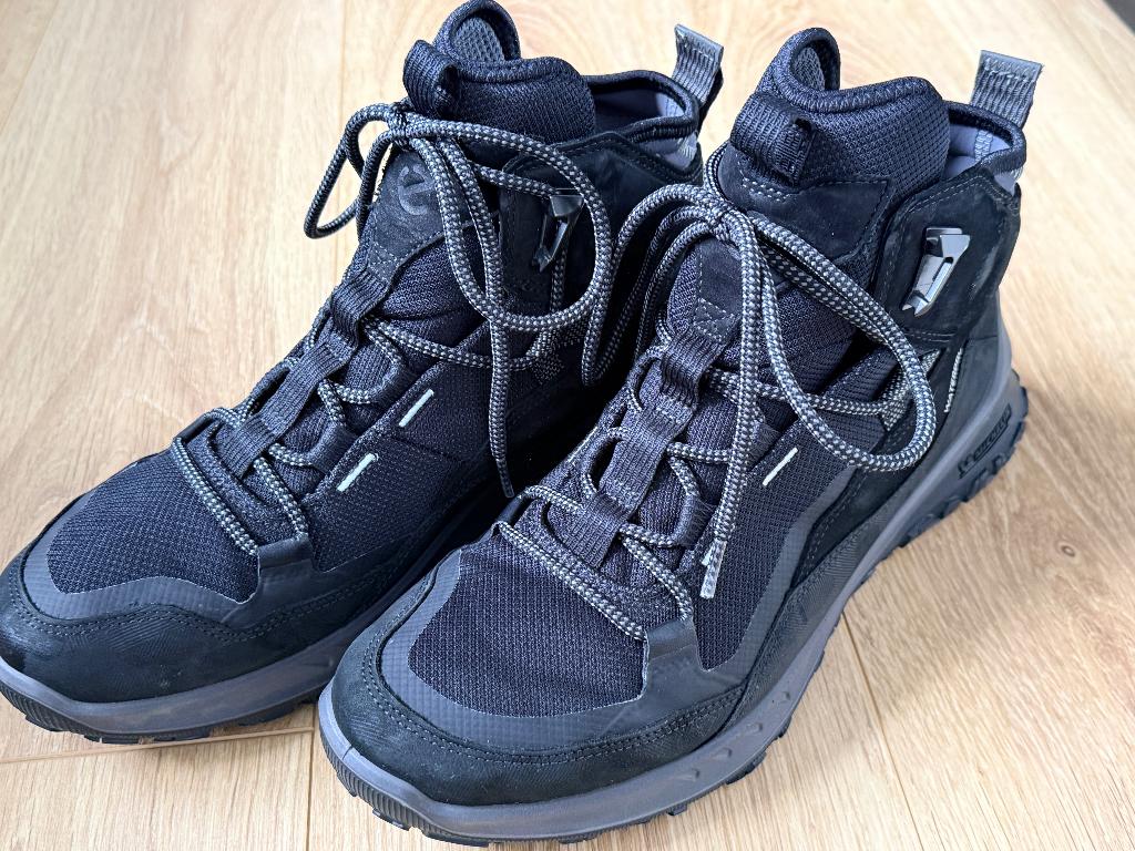 Ecco Ult-Trn MCC waterproof black outdoorschoenen hoog Mt 43, Ecco, Zwart, Ophalen of Verzenden, Zo goed als nieuw