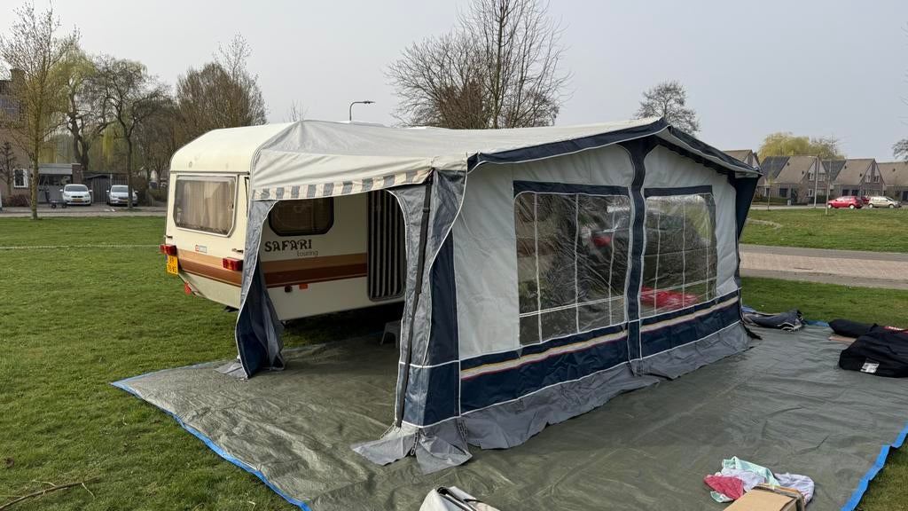 Doréma President voortent Maat 12 - Blauw/Grijs, Ophalen, Gebruikt