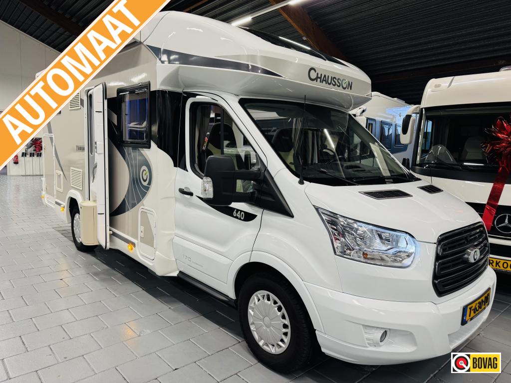 Chausson Titanium 640 Automaat Ruimtewonder 2019, Caravans en Kamperen, Campers, Automaat, Ringverwarming, Ford, Diesel