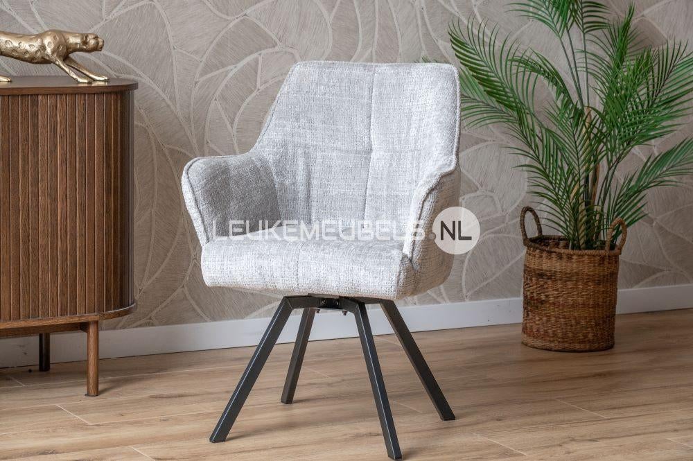 Eetkamerstoel Opaal, 3 kleuren Cremona stof, Overige kleuren, Nieuw, Ophalen of Verzenden, Stof