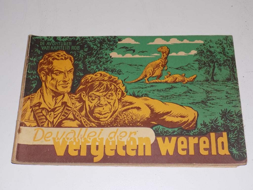 Kapitein Rob - 07_O_De vallei der Vergeten Wereld, Eén stripboek, Ophalen of Verzenden, Gelezen, Pieter Kuhn