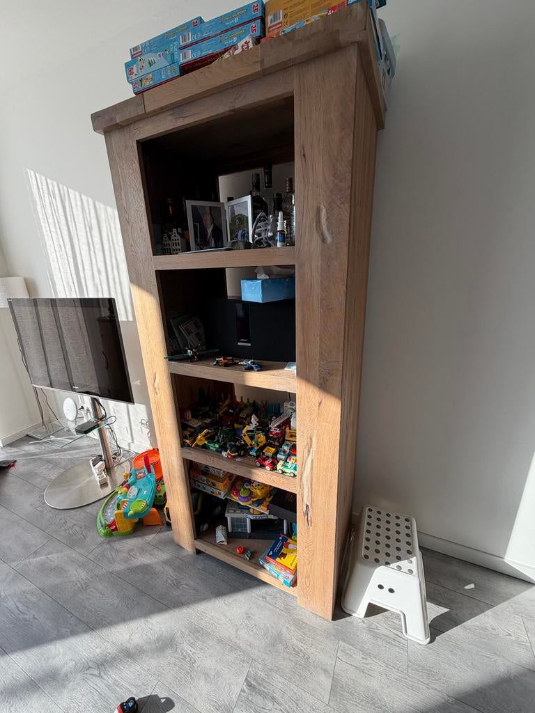 Massief houten boekenkast - Zeer goede staat!, Ophalen, Met plank(en), 50 tot 100 cm, Zo goed als nieuw
