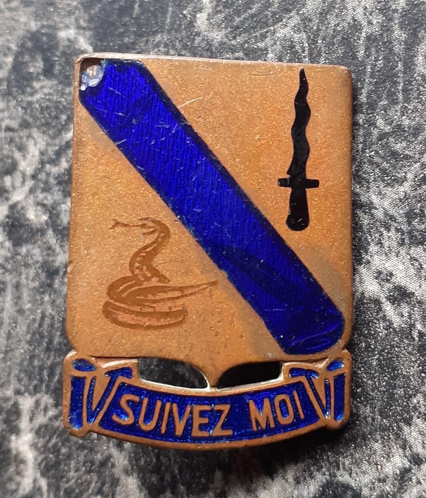 14e Cavalerie Regiment van het Amerikaanse leger 50 jaren, Ophalen of Verzenden, Landmacht, Overige gebieden, Embleem of Badge