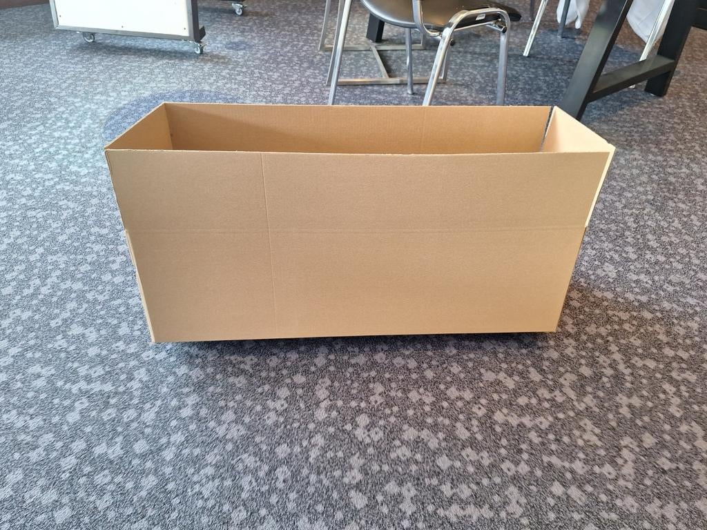 Dubbelkarton dozen 105x25x25 cm, Tuin en Terras, Bloembakken en Plantenbakken, Kunststof, Minder dan 30 cm, 100 cm of meer, Vierkant