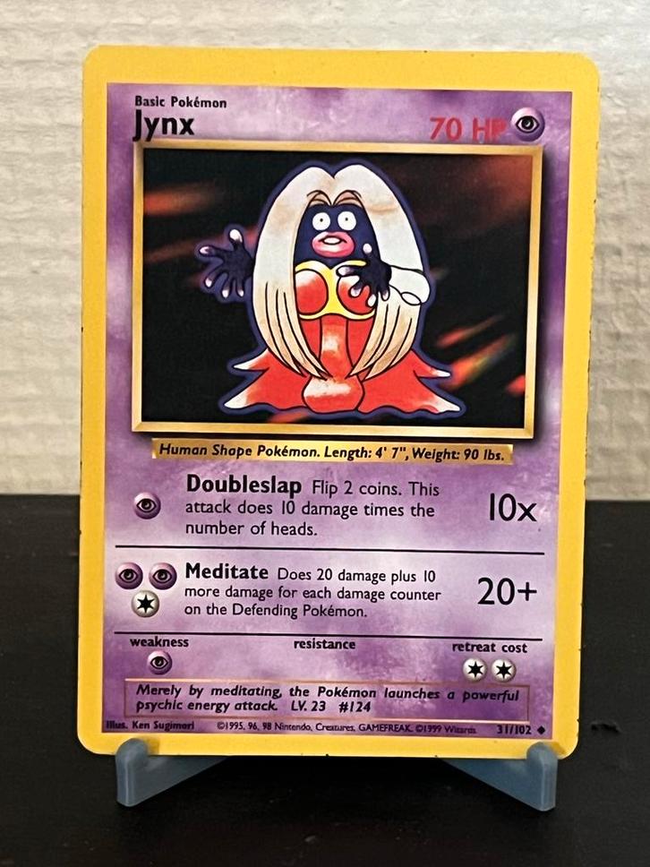 Jynx (31/102) - Jungle - Pokémon kaart, Hobby en Vrije tijd, Verzamelkaartspellen | Pokémon, Gebruikt, Losse kaart, Ophalen of Verzenden
