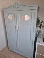 Vintage Kledingkast - Lichtgroen met Lade, Antiek en Kunst, Antiek | Meubels | Kasten, Ophalen