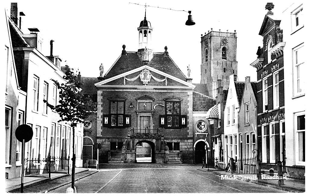 939297 Middelharnis Raadhuis 1959 Leuke kaart Niet gelopen