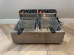 Dubbele friteuse 2x6 liter nieuw. Pizzeria/camping/horeca., 4 liter of meer, Ophalen of Verzenden, Nieuw