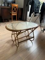 Salontafel rotan, Huis en Inrichting, Tafels | Salontafels, 50 tot 100 cm, Ophalen of Verzenden, Zo goed als nieuw, Minder dan 50 cm