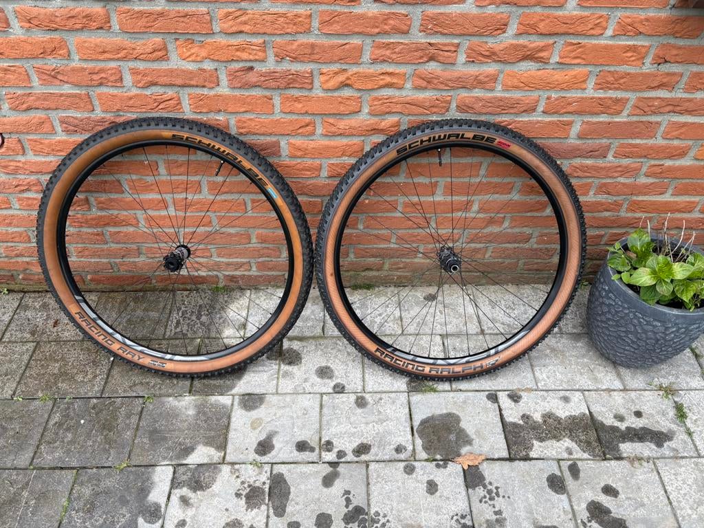 Velgen set mountainbike, Fietsen en Brommers, Fietsonderdelen, Ophalen, Zo goed als nieuw, Mountainbike