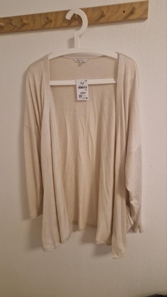 NIEUW Creme kleurig zomers vest met zakken ms mode 48-50, MS Mode, Ophalen of Verzenden, Nieuw, Maat 46/48 (XL) of groter