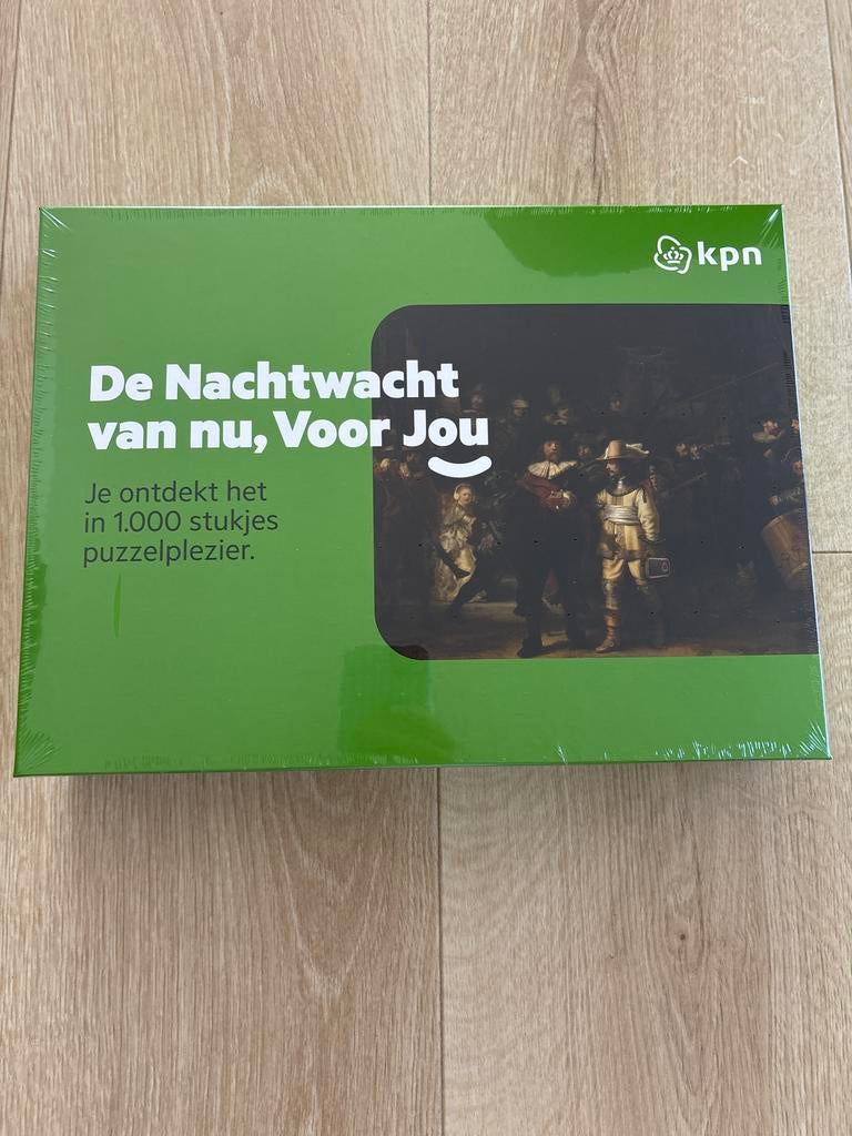 Nieuwe Nachtwacht puzzel 1000 stukjes - KPN editie, Hobby en Vrije tijd, Denksport en Puzzels, Ophalen of Verzenden, 500 t/m 1500 stukjes