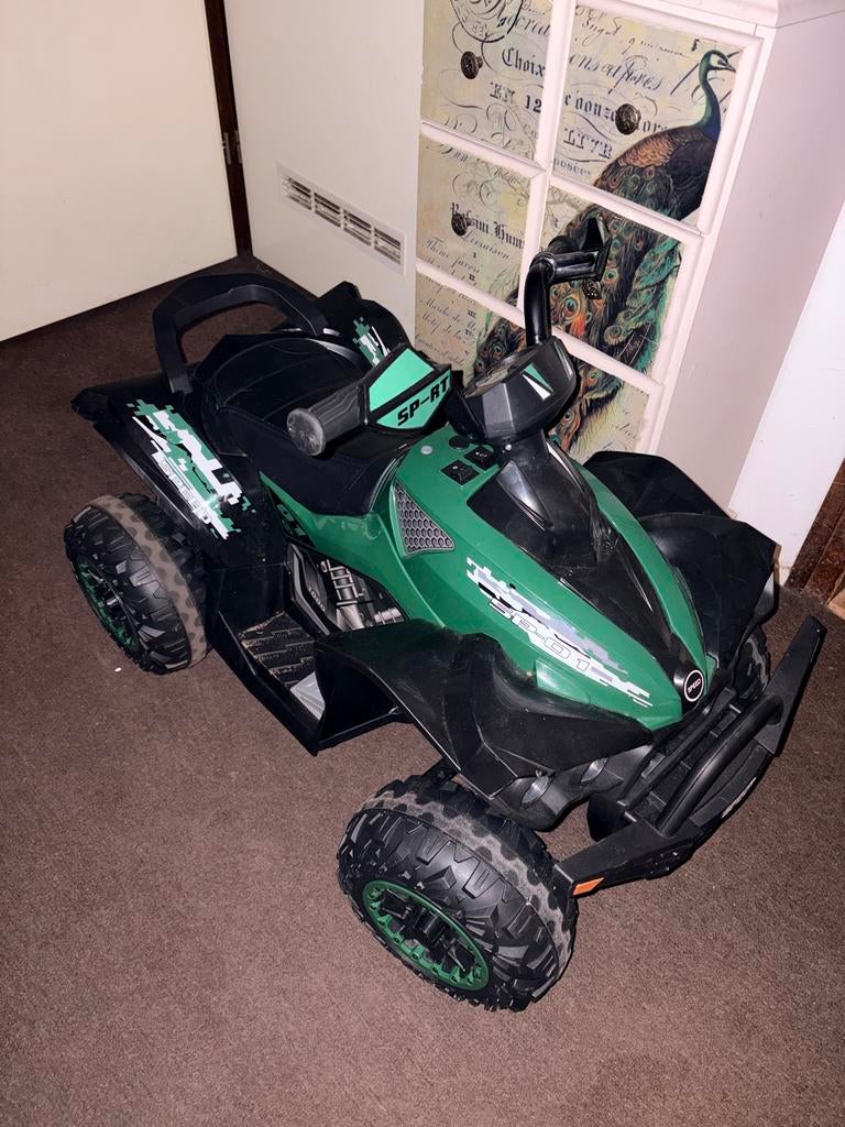Elektrische kinderquad - Groen/Zwart, Ophalen, Gebruikt, Overige typen