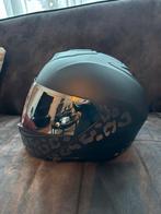 HJC Motorhelm Maat S - Spiegelglas & Panterprint, Motoren, HJC, Ophalen of Verzenden, Integraalhelm, S