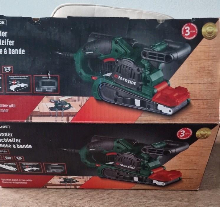 Schuurbandmachine van Parkside nieuw, Ophalen, Nieuw, 1200 watt of meer, Overige typen