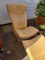 Artifort vintage stoel fateuil geel leder 200,00, Huis en Inrichting, Ophalen, Gebruikt, Vintage, 50 tot 75 cm