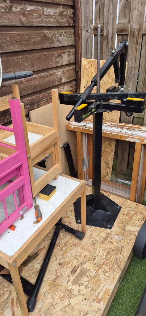 Banden wisselapparaat voor motoren, Ophalen