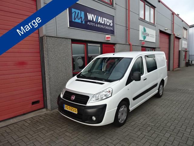 Fiat Scudo 12 1.6 MultiJet LH1 DC 6 pers 157787 km MARGE!, Auto's, Voorwielaandrijving, Euro 5, Stof, Wit