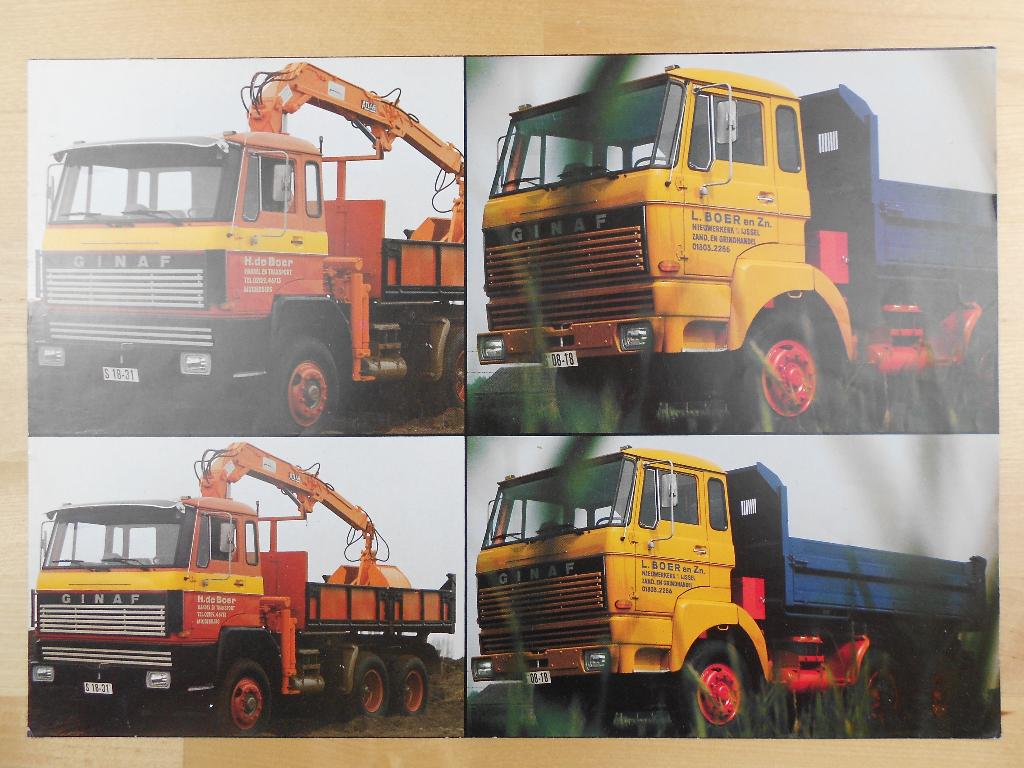 GINAF KFS10 6x6 Folder ca 1978 – K.F.S. 10, Ophalen of Verzenden, Zo goed als nieuw, Overige merken, GINAF
