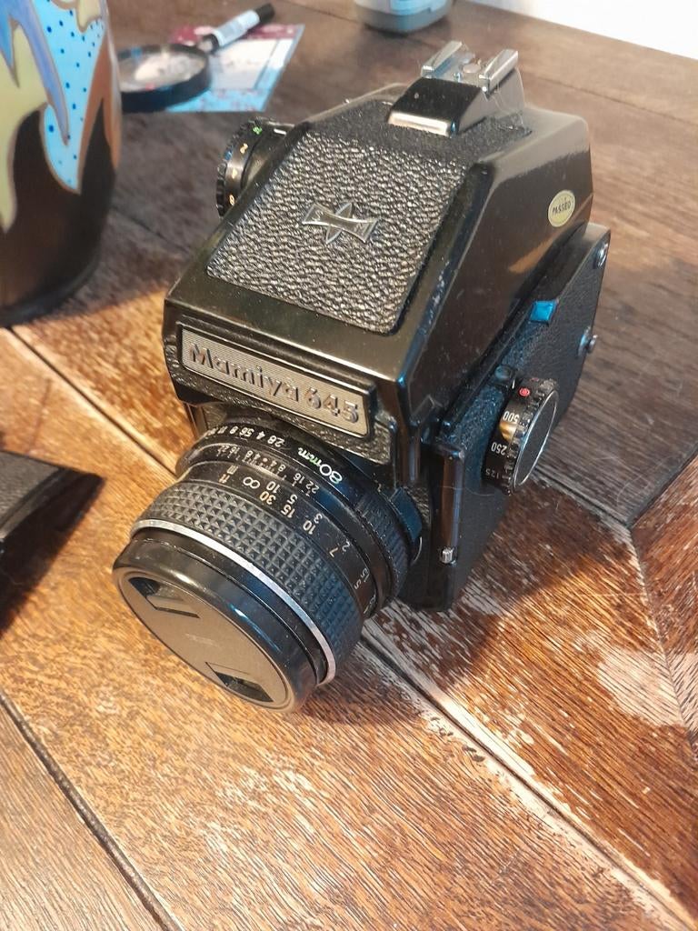 Mamiya 645 met prism finder, Ophalen of Verzenden, Gebruikt, Spiegelreflex, Overige Merken