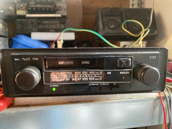 Philips 510 - stereo radio/cassette - 1982, Auto diversen, Autoradio's, Gebruikt, Ophalen