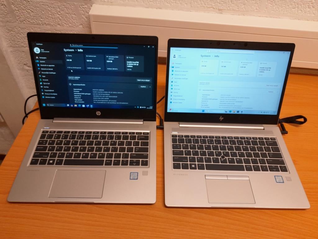 HP ProBook en EliteBook laptops i5 8GB RAM 256GB SSD, Computers en Software, Windows Laptops, Ophalen, 13 inch, 2 tot 3 Ghz, SSD