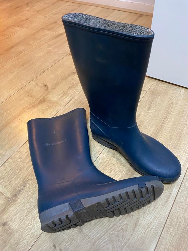 Laarzen Dunlop maat 36 donkerblauw, Ophalen, Gebruikt, Jongen of Meisje, Laarzen