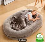 Hondenbed voor mensen, zgan lichtgrijs, Ophalen, Zo goed als nieuw