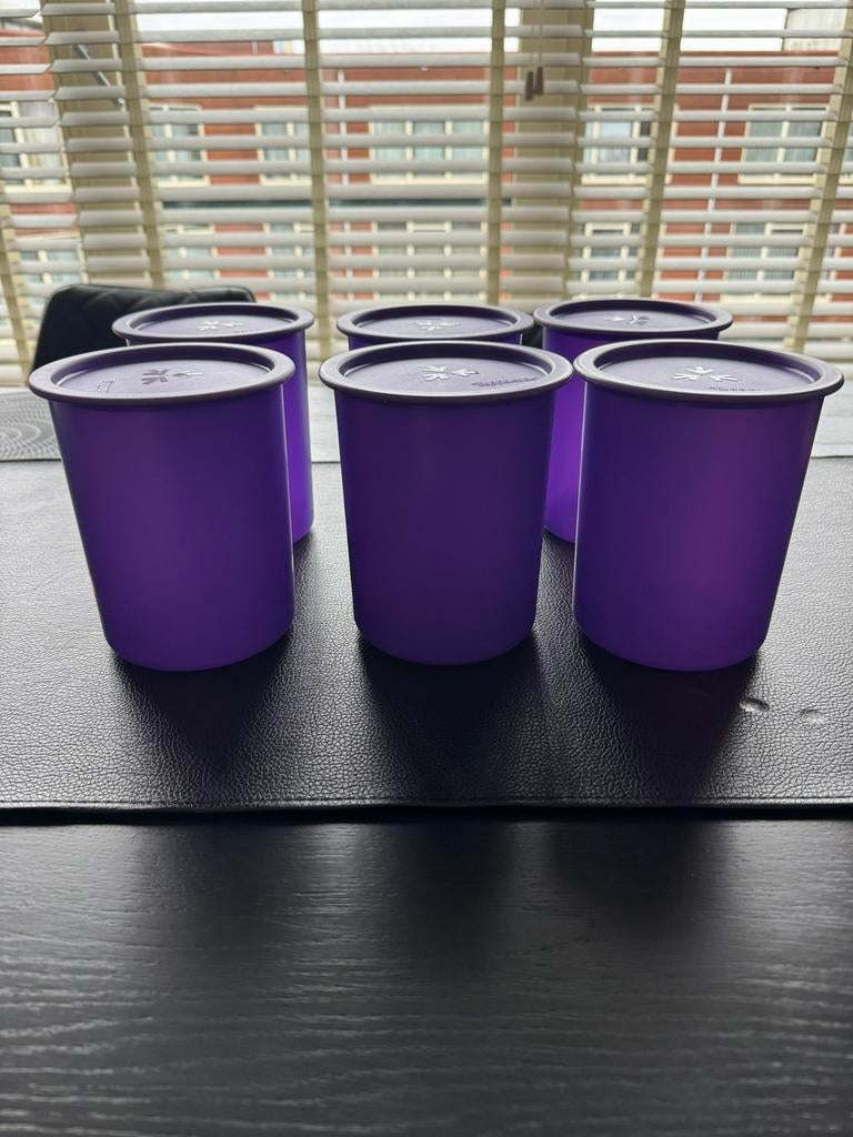 Complete set van 6 tupperware voorraadbussen, Ophalen of Verzenden, Zo goed als nieuw