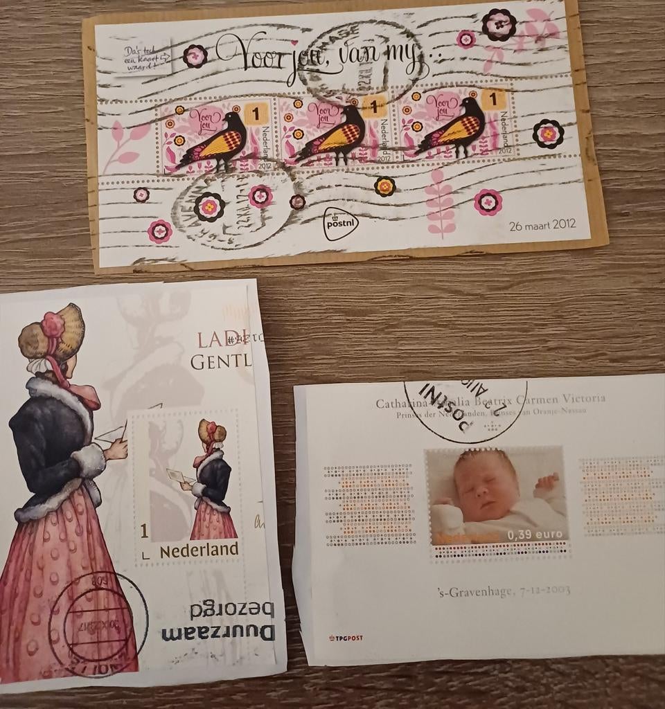 NEDERLAND  3  blok gestempeld, Postzegels en Munten, Postzegels | Nederland, Ophalen of Verzenden