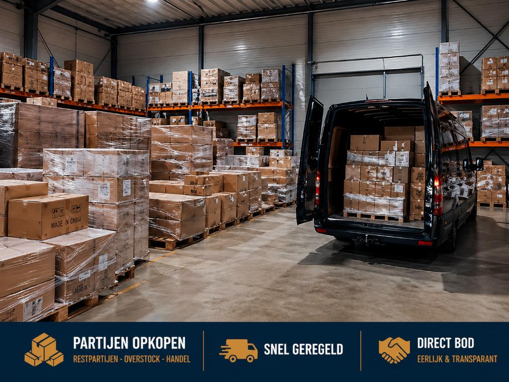 Partij verkopen? | Direct bod | Snel geregeld | Opkoper, Ophalen