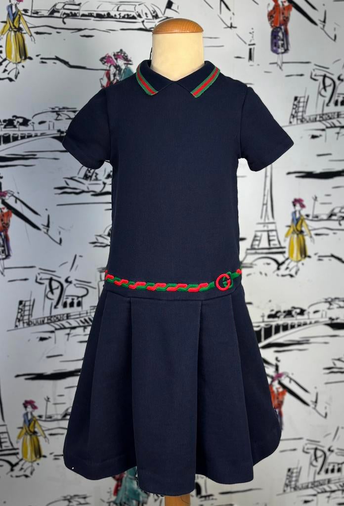 Gucci GG interlocking katoen jersey jurkje maat 8 (450 euro), Kinderen en Baby's, Gebruikt, Gucci EU, Customercare@gucci.com, Jurk of Rok