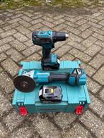 Makita DDF485 Boormachine + Makita DGA511 Slijptol, Ophalen of Verzenden, Zo goed als nieuw
