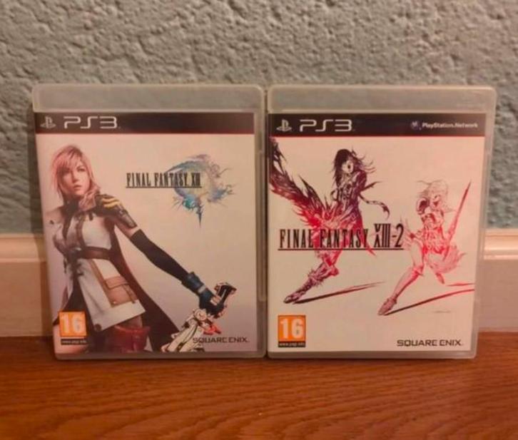 Final Fantasy XIII en XIII-2 - PlayStation 3 spellen, Spelcomputers en Games, Games | Sony PlayStation 3, Zo goed als nieuw, Role Playing Game (Rpg)