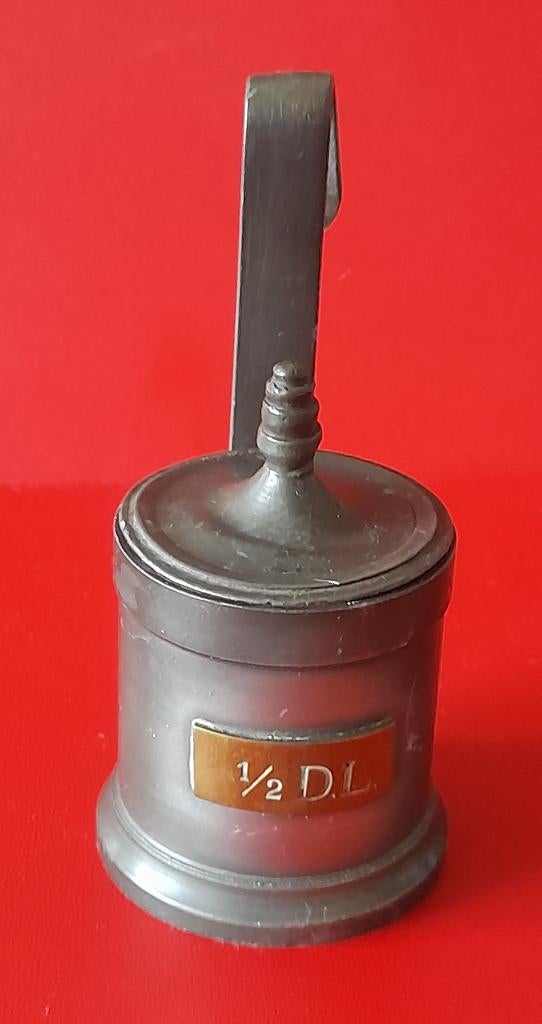 2 maatbekers 2 deciliter en ½ deciliter, Antiek en Kunst, Ophalen of Verzenden