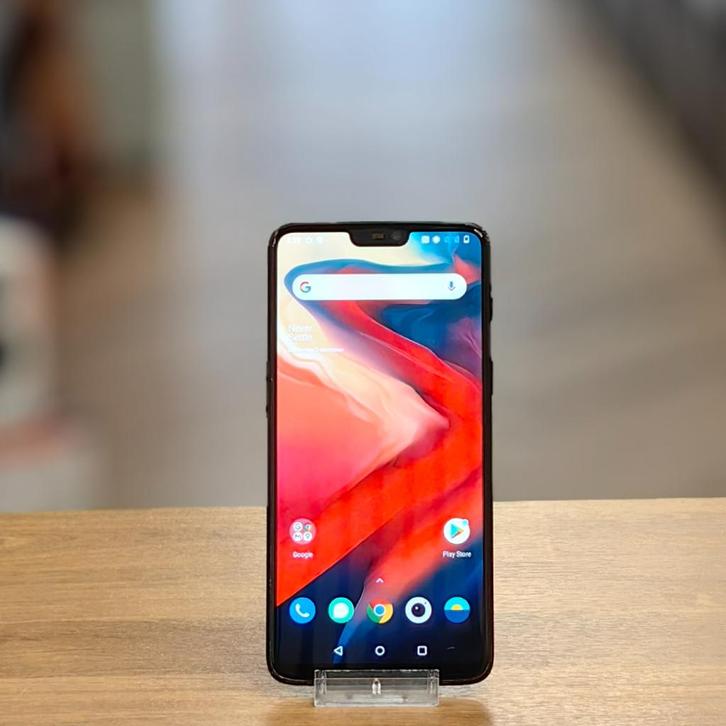 OnePlus 6 128GB Android 11 | Zwart - Prima, Telecommunicatie, Mobiele telefoons | Huawei, Zo goed als nieuw