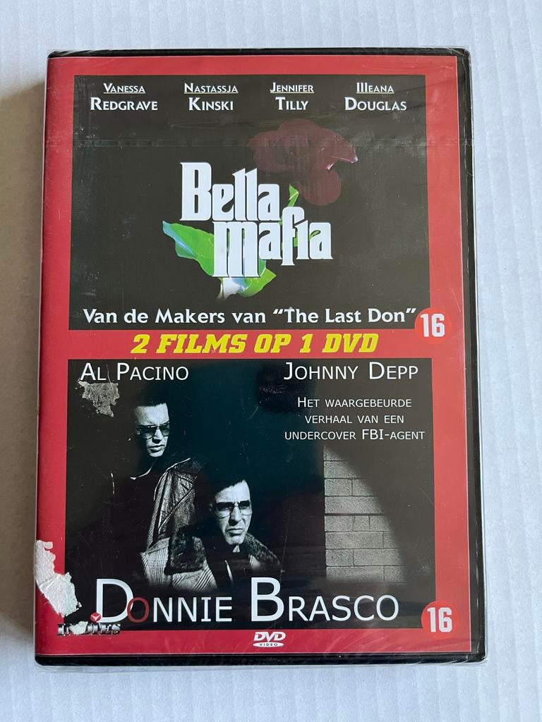 Bella Mafia & Donnie Brasco - 2 films op 1 DVD (sealed), Vanaf 16 jaar, Ophalen of Verzenden, Nieuw in verpakking, Maffia en Misdaad